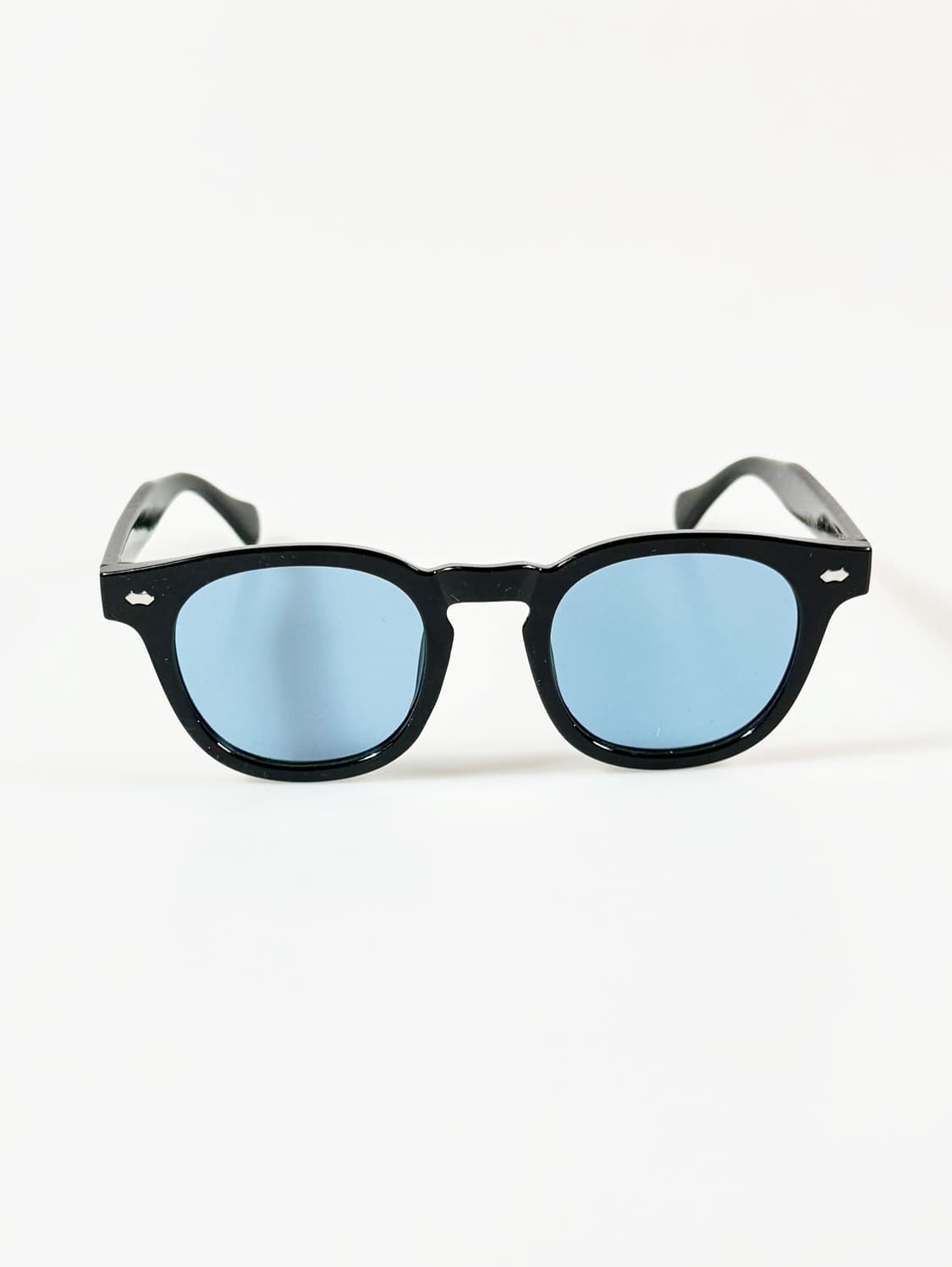 블랙 볼드 오벌 프레임 빈티지 틴트 선글라스 상품이미지2