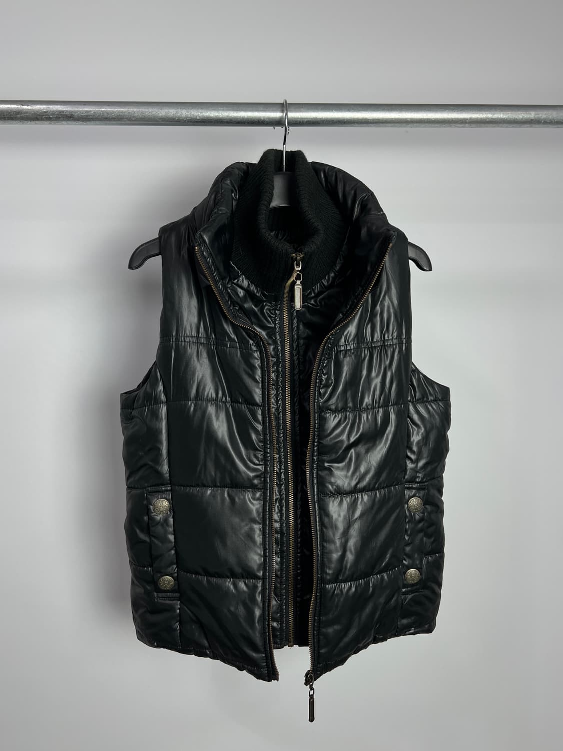 빈티지 레이어드 패딩 베스트  상품이미지4