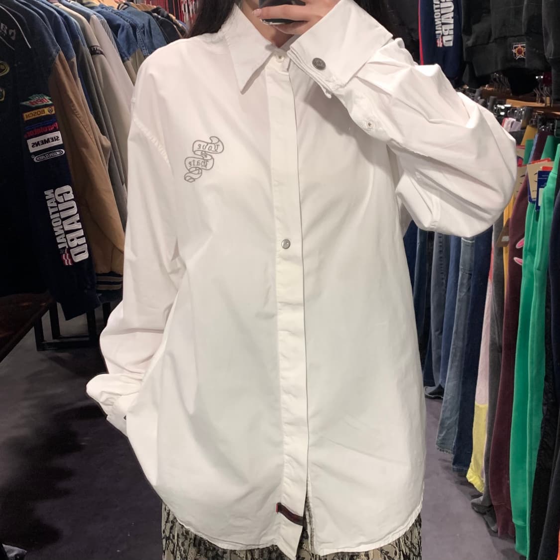 [IM] 펜더 커스텀샵 화이트 자수 셔츠 상품이미지1