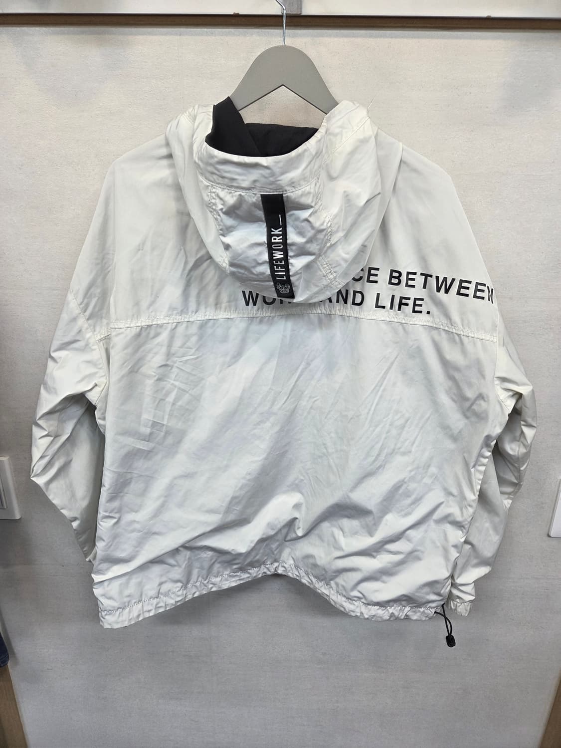 라이프워크 리버시블 빅라독 레터링 바람막이 후드자켓 L 오버핏  상품이미지7