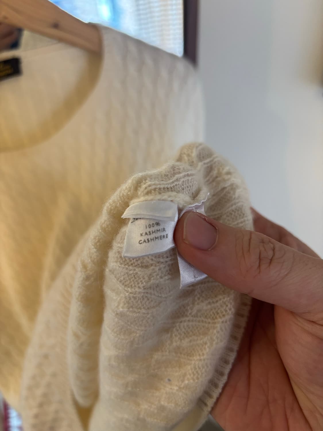 로로피아나 캐시미어 니트 아이보리 상품이미지6