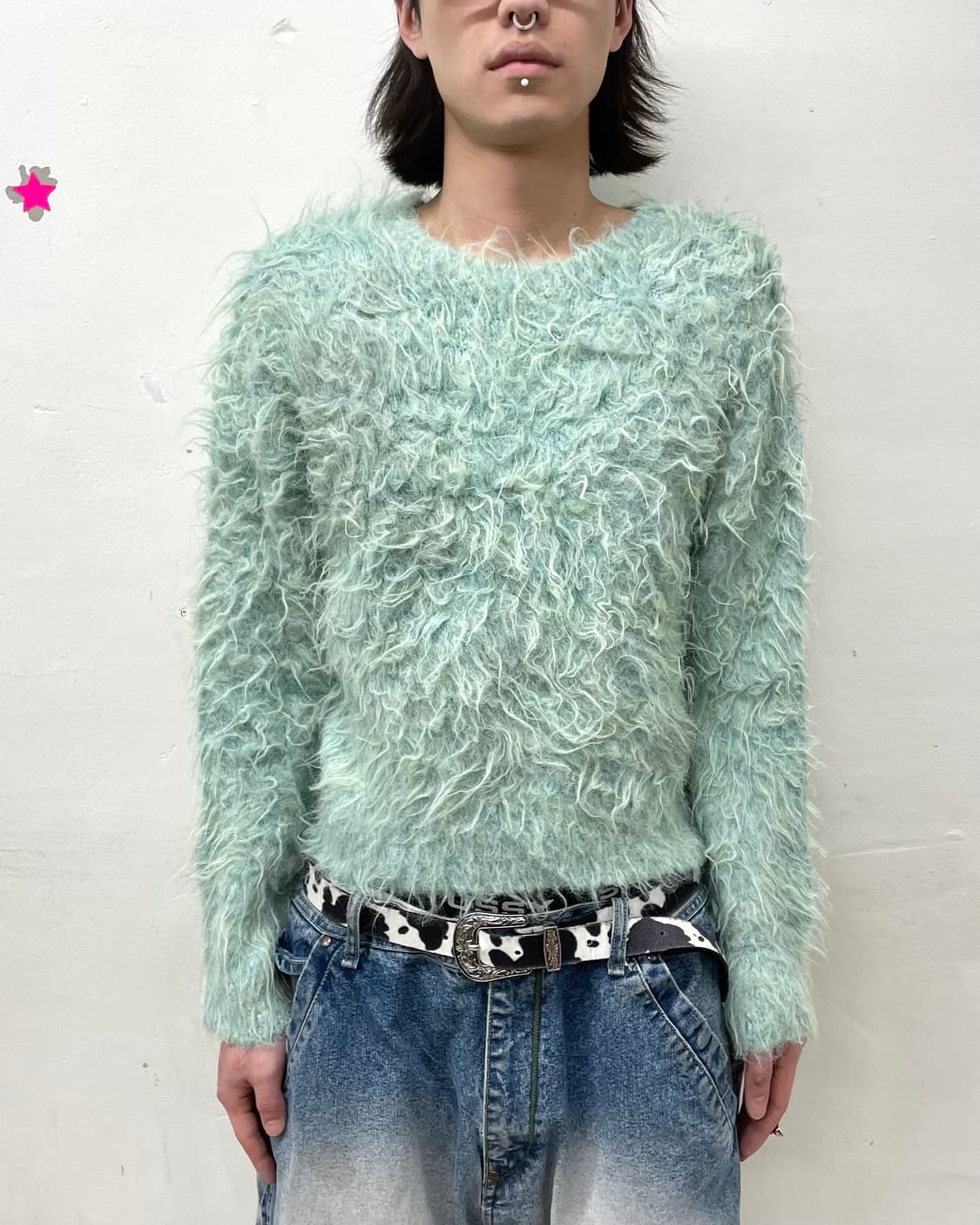 mint angora fur knitwear 상품이미지1