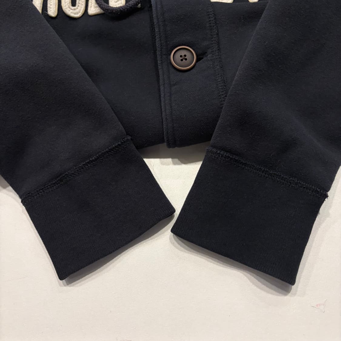 [M] 홀리스터 버튼 코튼 블랙 후드 집업 D891 상품이미지6