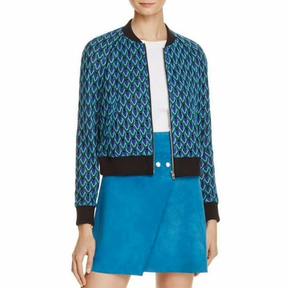 마쥬 maje 자수 레이스 봄버 자켓 상품이미지1