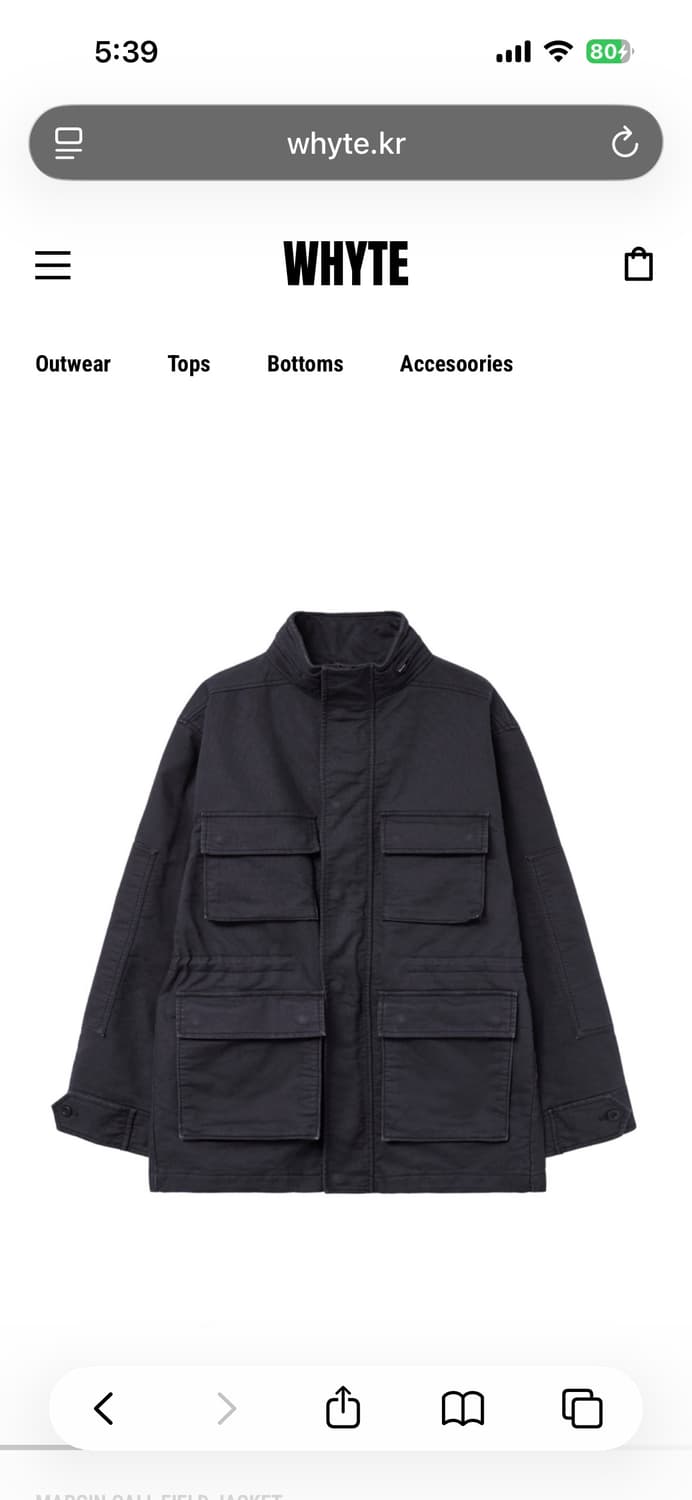[M] whyte margin call field jacket 상품이미지1