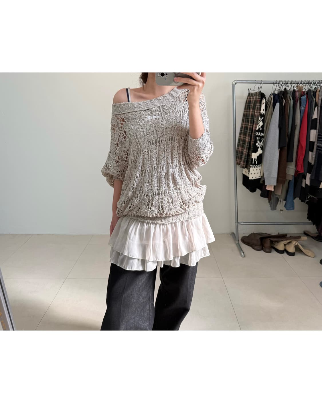 빈티지 레이어드 크로셰 상품이미지2