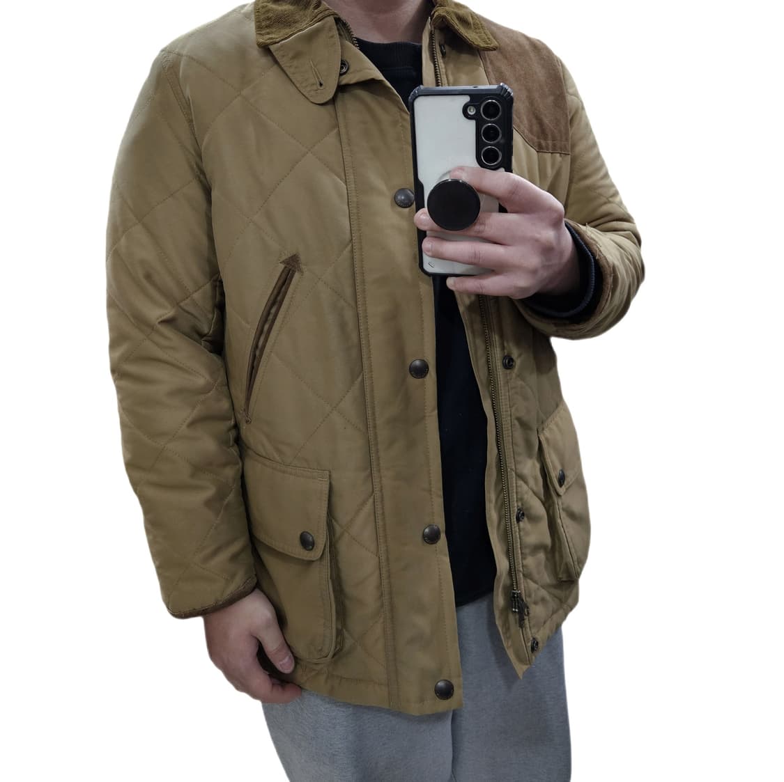 S 95 랄프로렌 퀼팅 헌팅 자켓 브라운 상품이미지2