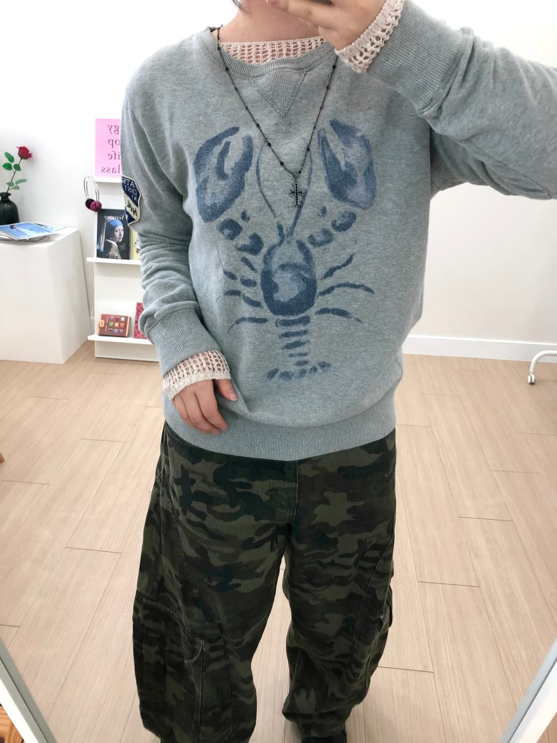 타미힐피거 y2k 카모 레이어드 코디 상품이미지1