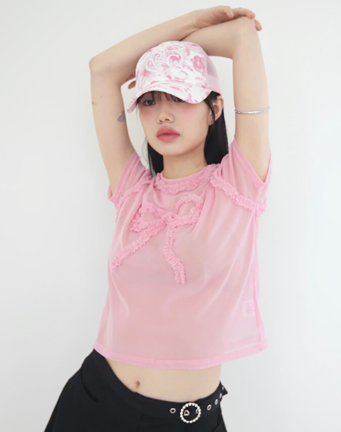 노피셜노피스 리본매쉬티 상품이미지2