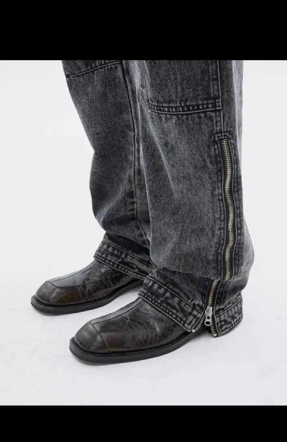 앤더슨벨  카펜터 워시드 데님 L 상품이미지5