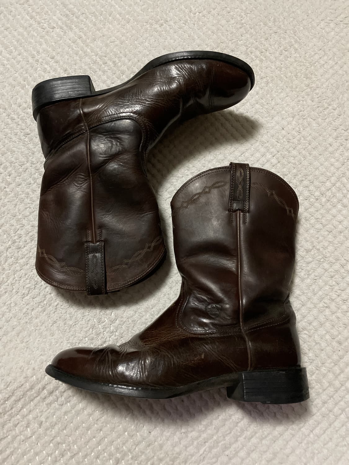 [11D] ARIAT 아리엣 USA 헤리티지 로퍼 웨스턴 부츠 브라운 상품이미지6