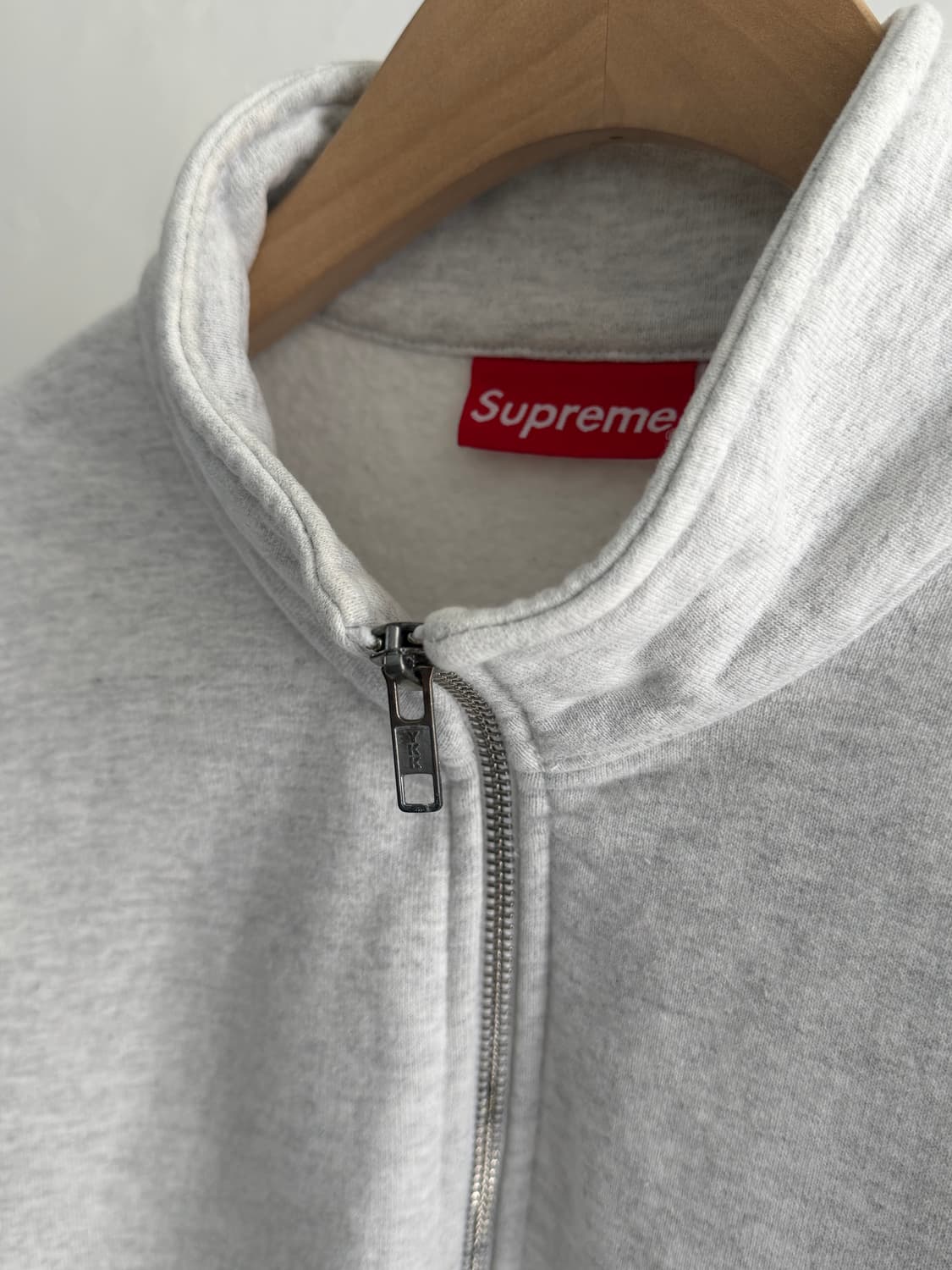 Supreme 슈프림 Sup로고 멜란지그레이 반집업 맨투맨 상품이미지9