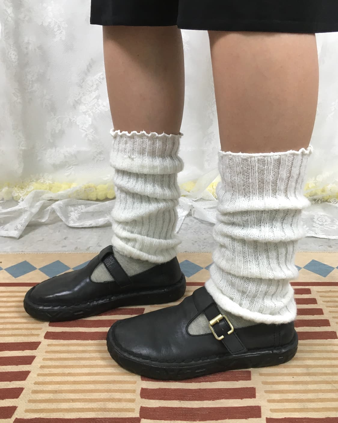 Black mary jane flet shoes 상품이미지3