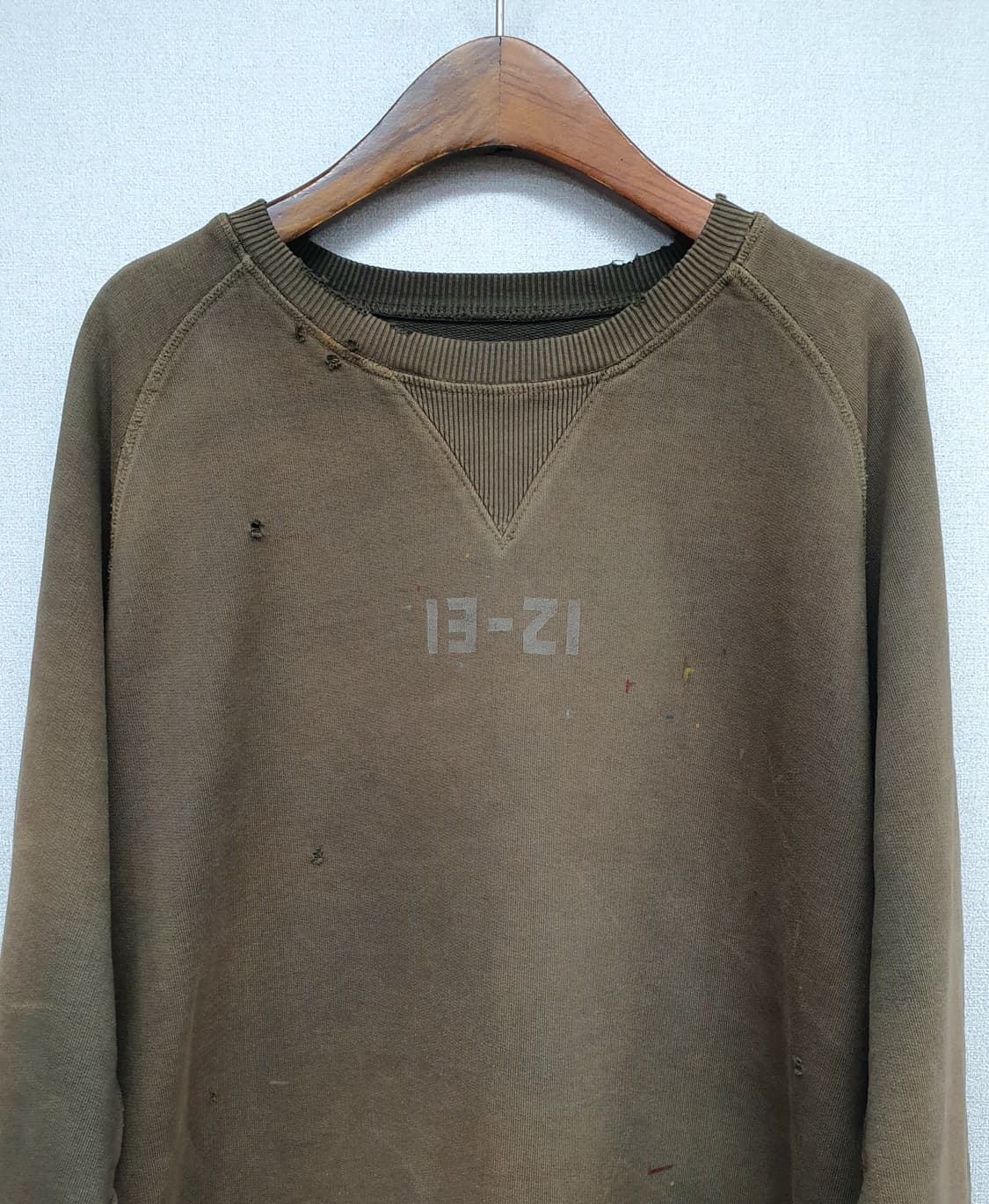 [☆추가작업☆]나이젤카본 맨투맨 빈티지 커스텀[하드워싱/썬페이딩/디스 상품이미지3