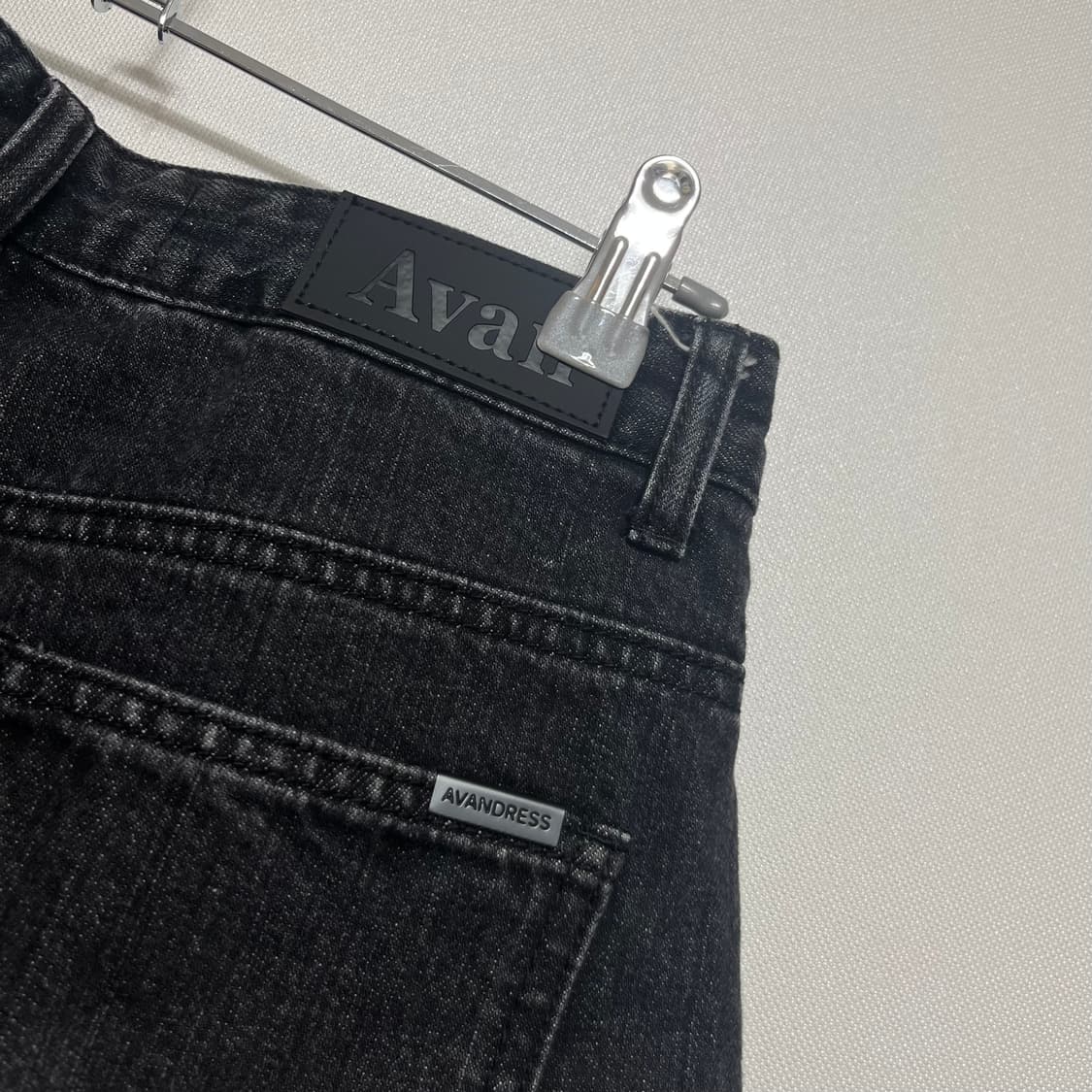 Avan 어반드레스 블랙 데님 반바지 S 상품이미지9