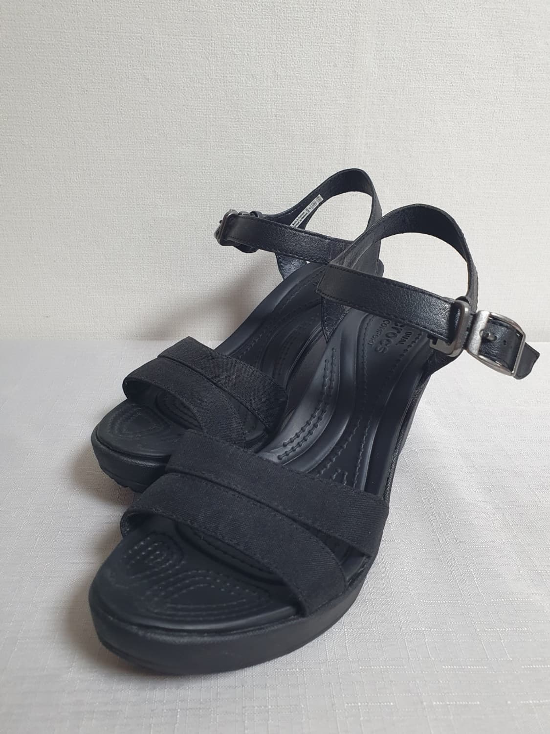 크록스 레이웨지2 앵클 스트랩 샌들 블랙 230mm 상품이미지8
