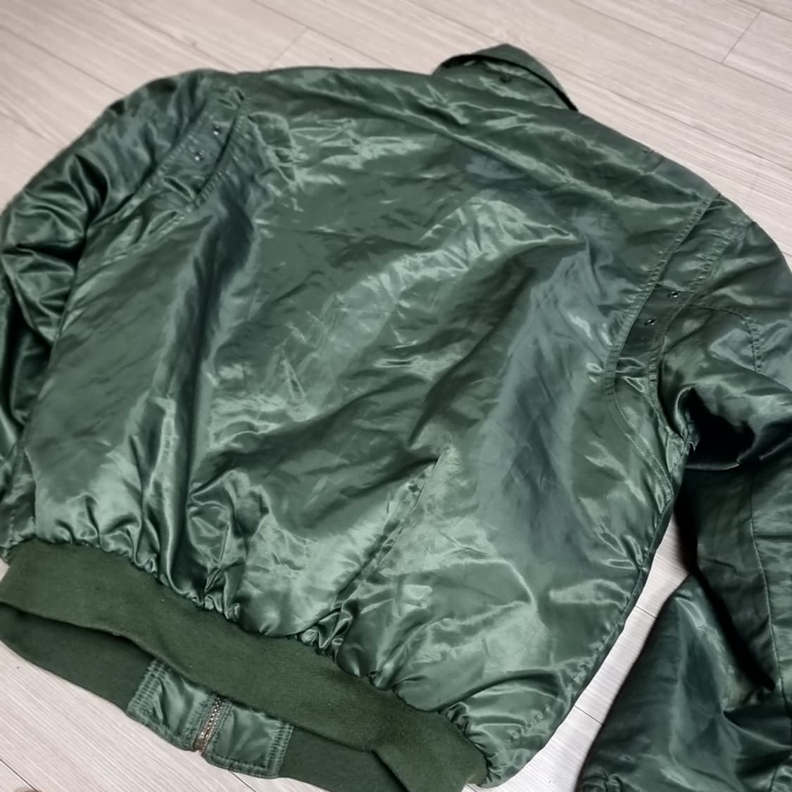 복각 ma-1 C-4 그린 봄버 자켓(105) 상품이미지4