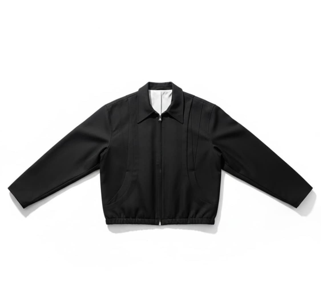 쿠어 울 블루종 (블랙) L 상품이미지1