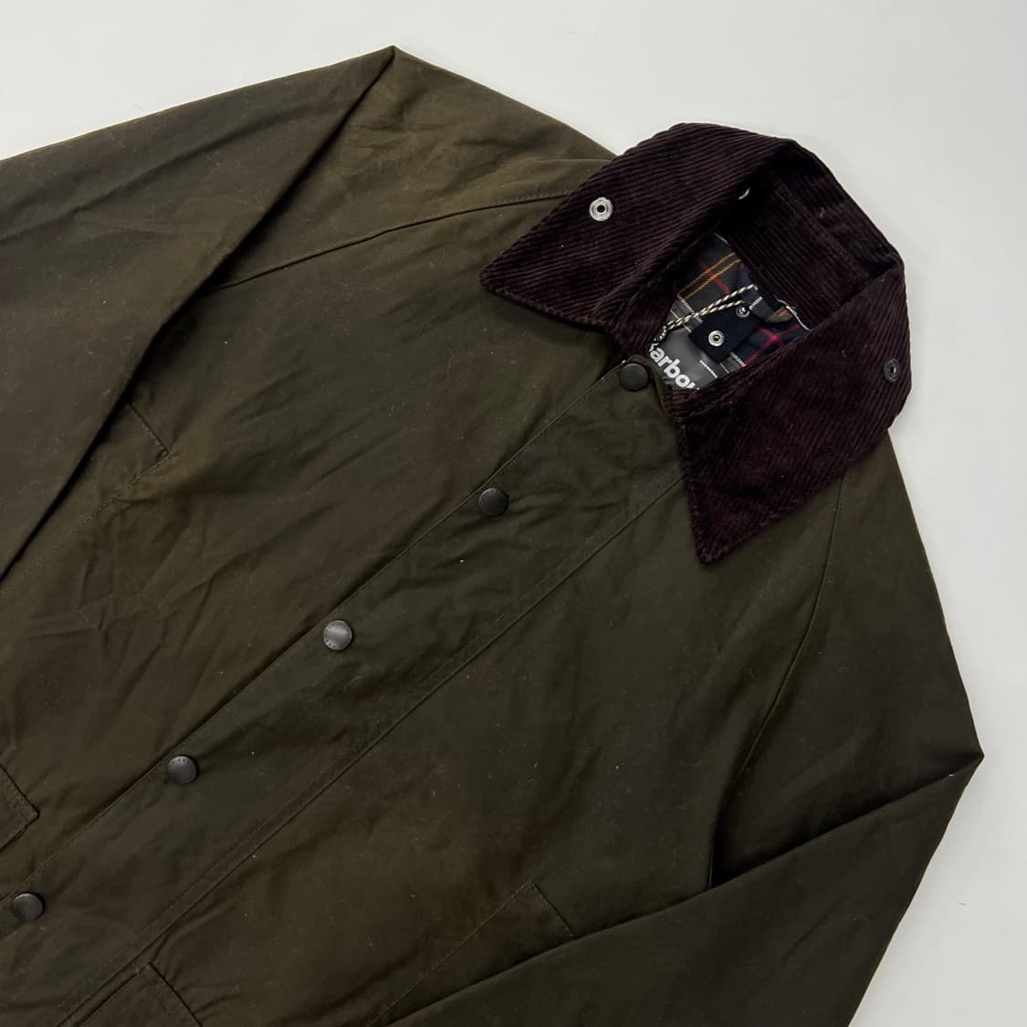 (새상품) 바버 클래식 비데일  올리브 왁스 자켓  상품이미지2