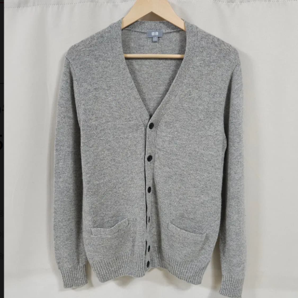 95)유니클로 울 가디건 그레이 상품이미지1