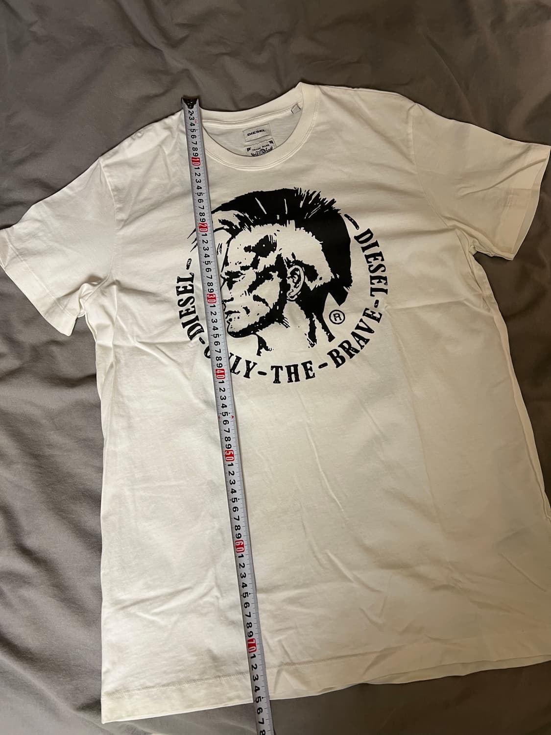 디젤 화이트 반팔티 L 새제품 상품이미지6