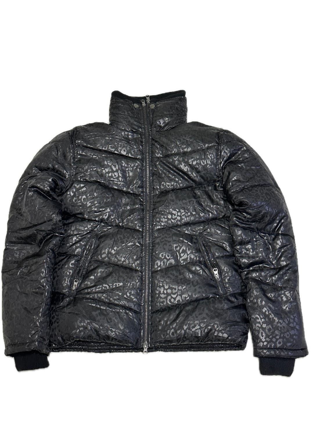 블랙 레오파드 패딩점퍼 CRAZY 7 TRIM 상품이미지3