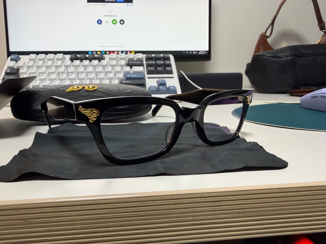 백산안경(하쿠산안경)데코퍼스트(골드윙) 상품이미지2