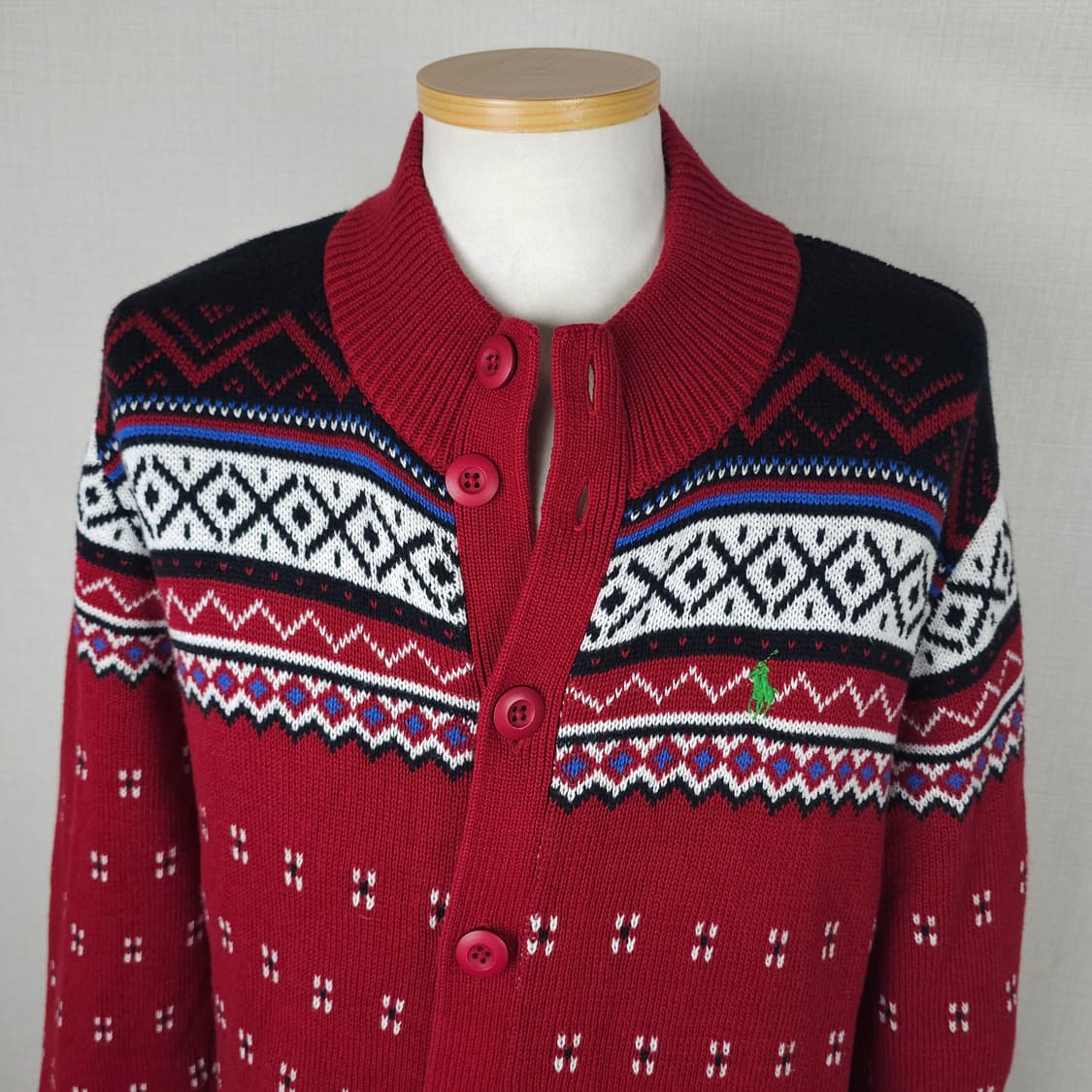 폴로 니트집업 남자95사이즈  상품이미지2