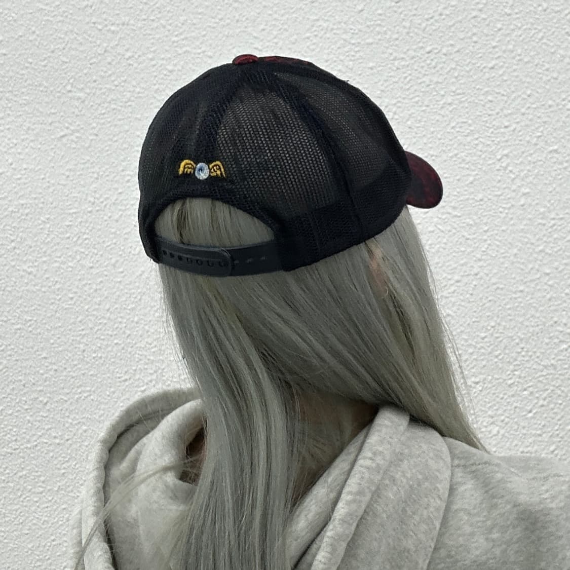 본더치 y2k 레터링 네이비 볼캡 상품이미지3