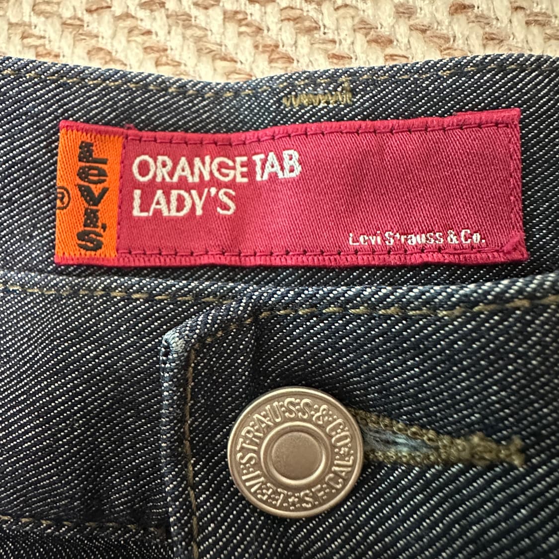 LEVI'S lady orangetab denim skirt 상품이미지4