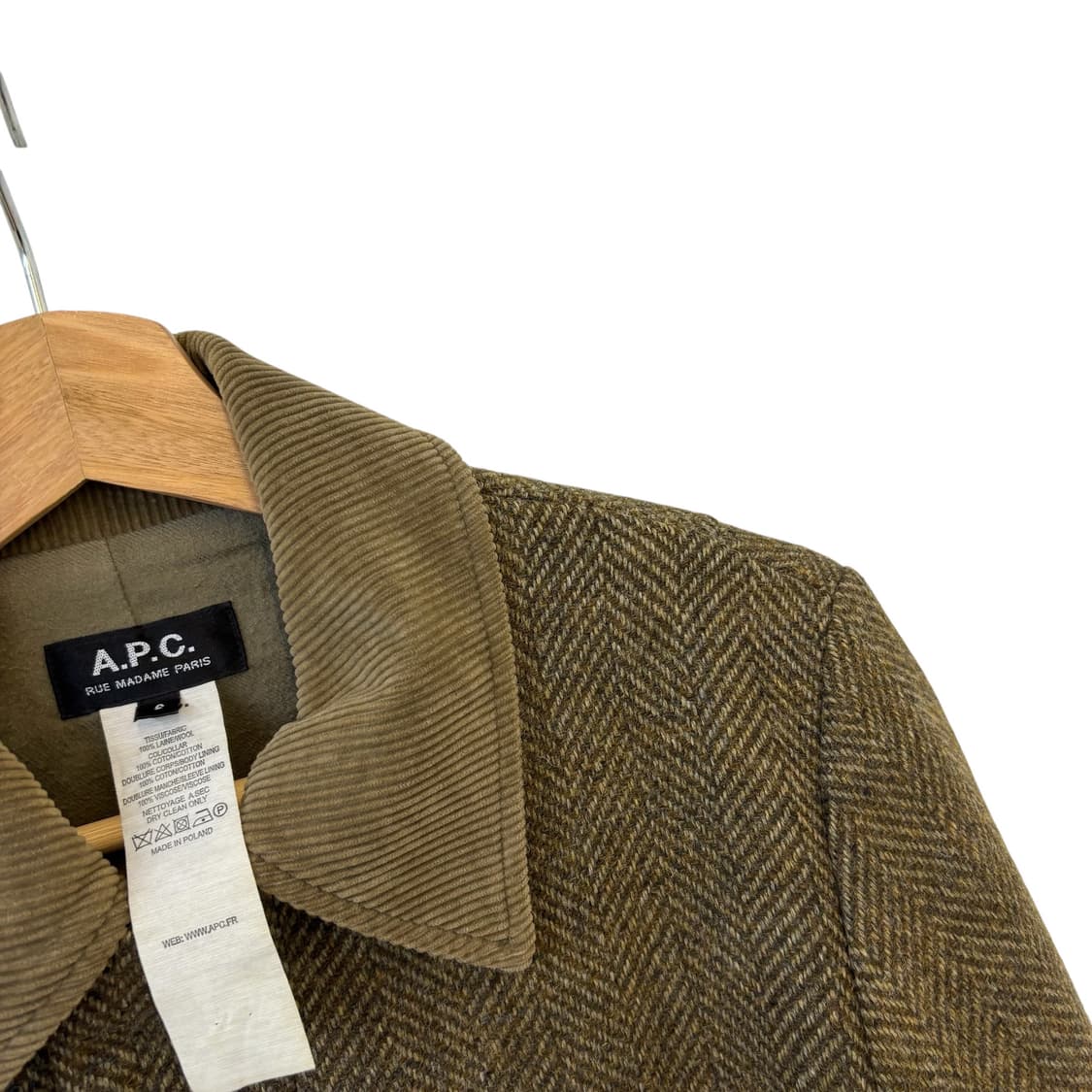 아페쎄 헤링본 워크 자켓 S  상품이미지4