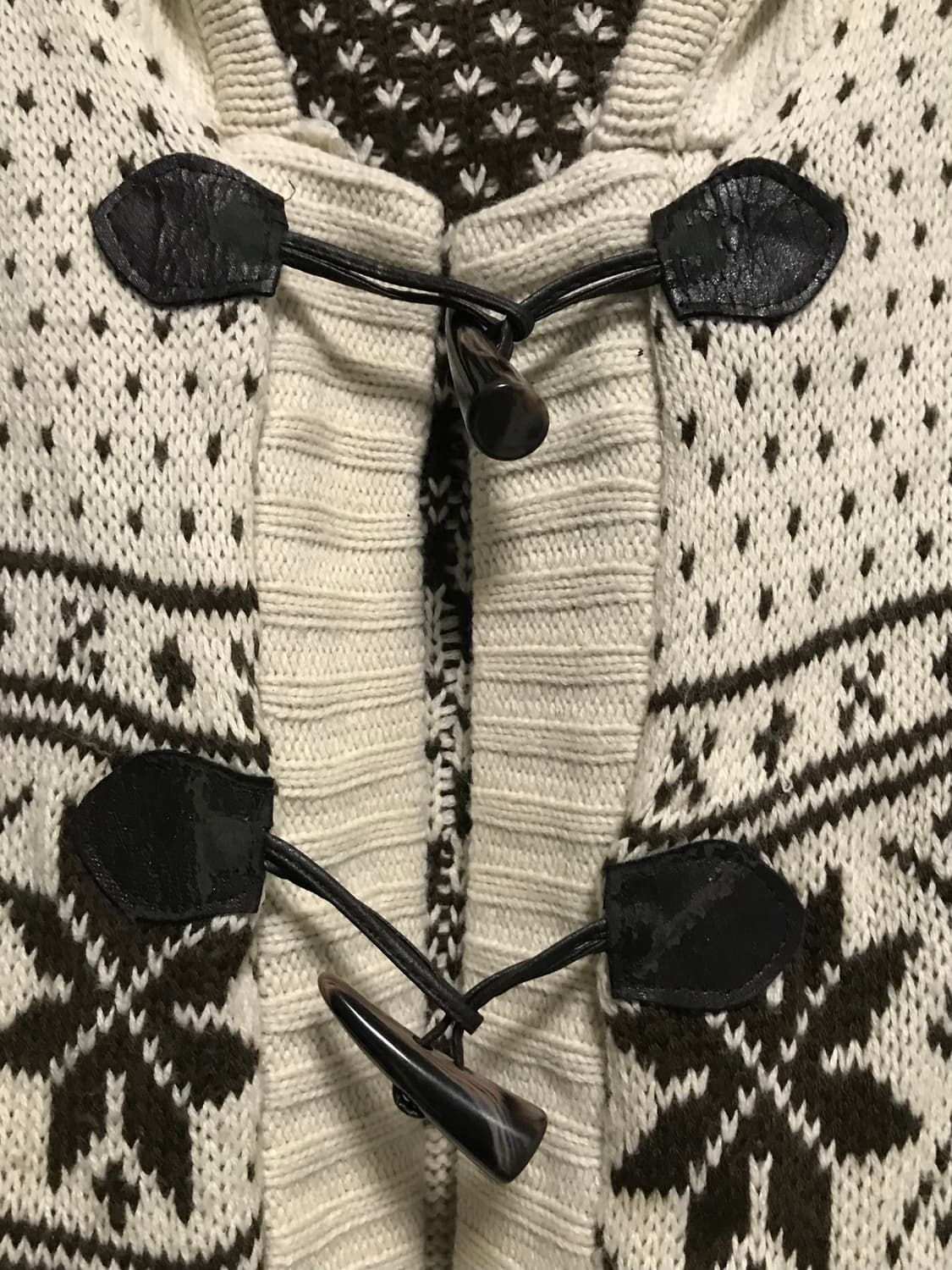 빈티지 니혼진 너드 모리 노르딕 후드 니트 가디건 상품이미지4