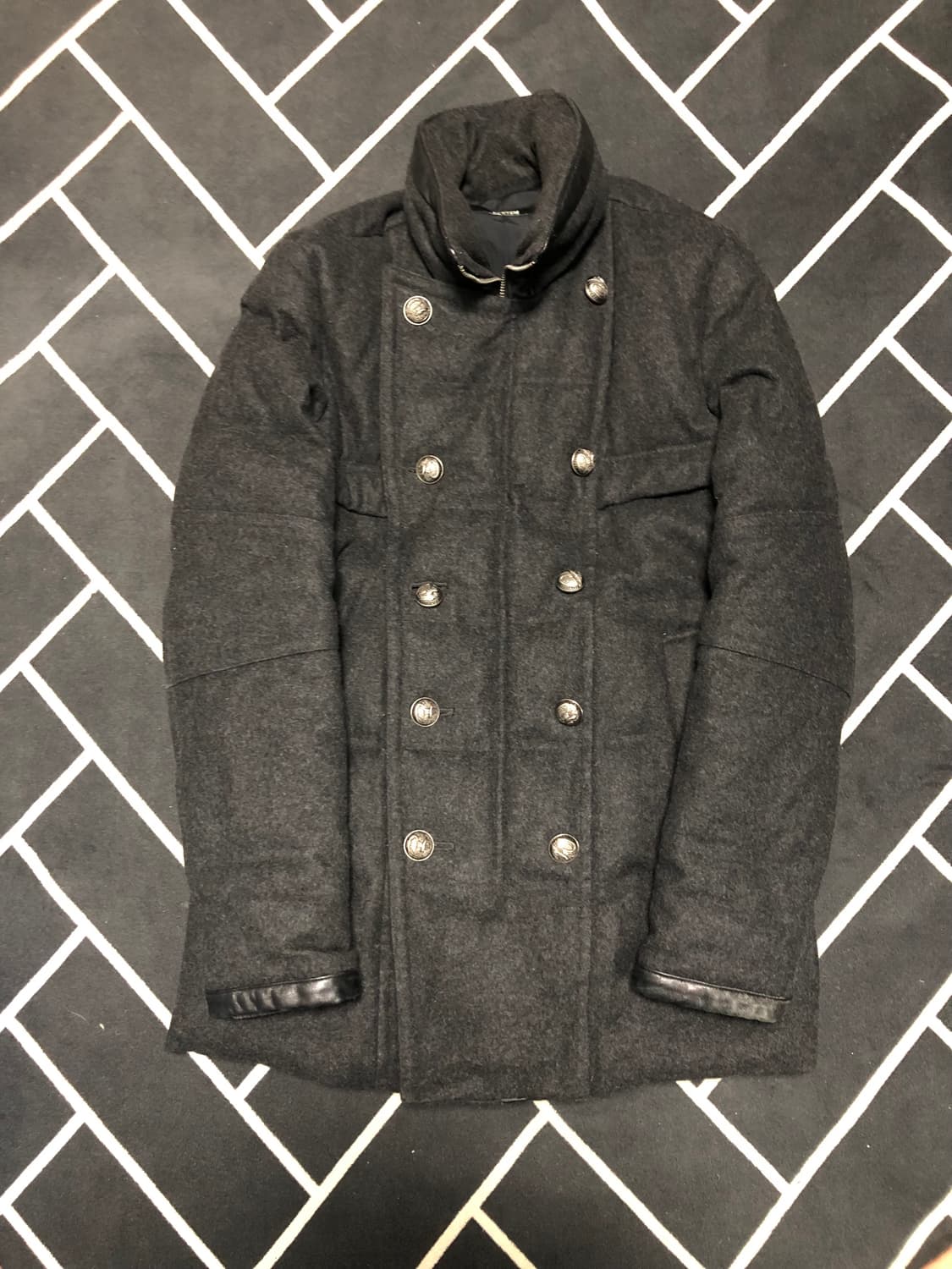 시스템옴므 리얼양가죽 무스팅코트/몽클레어 스톤 발망 프라다 구 상품이미지2