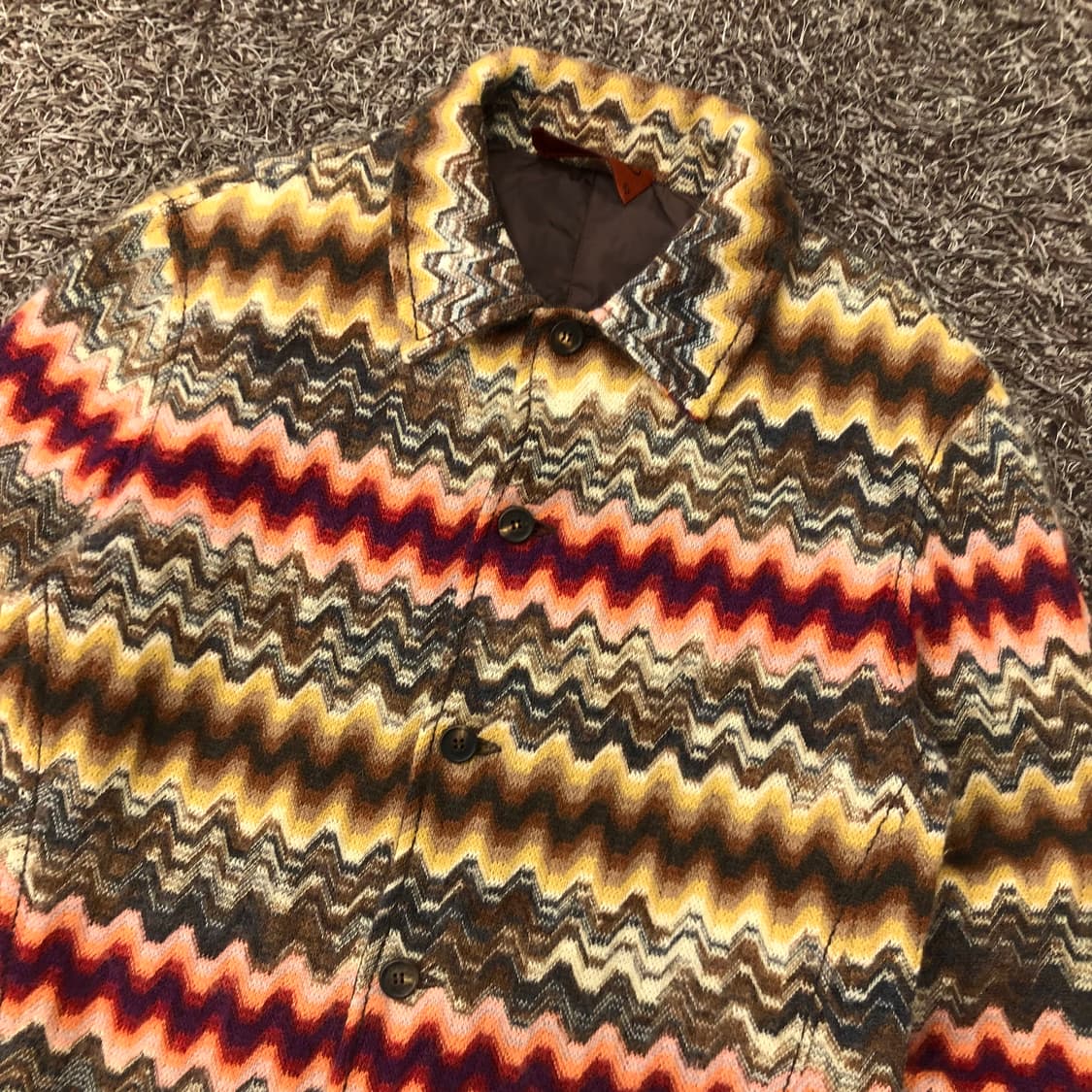 미쏘니 모헤어 멀티컬러 울 패턴 자켓 상품이미지2