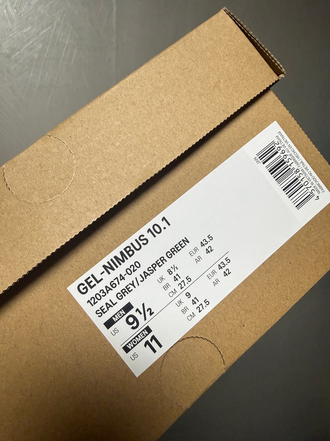 [275]아식스 젤님버스10.1 토모 실버그린메탈릭 TOMO  상품이미지4