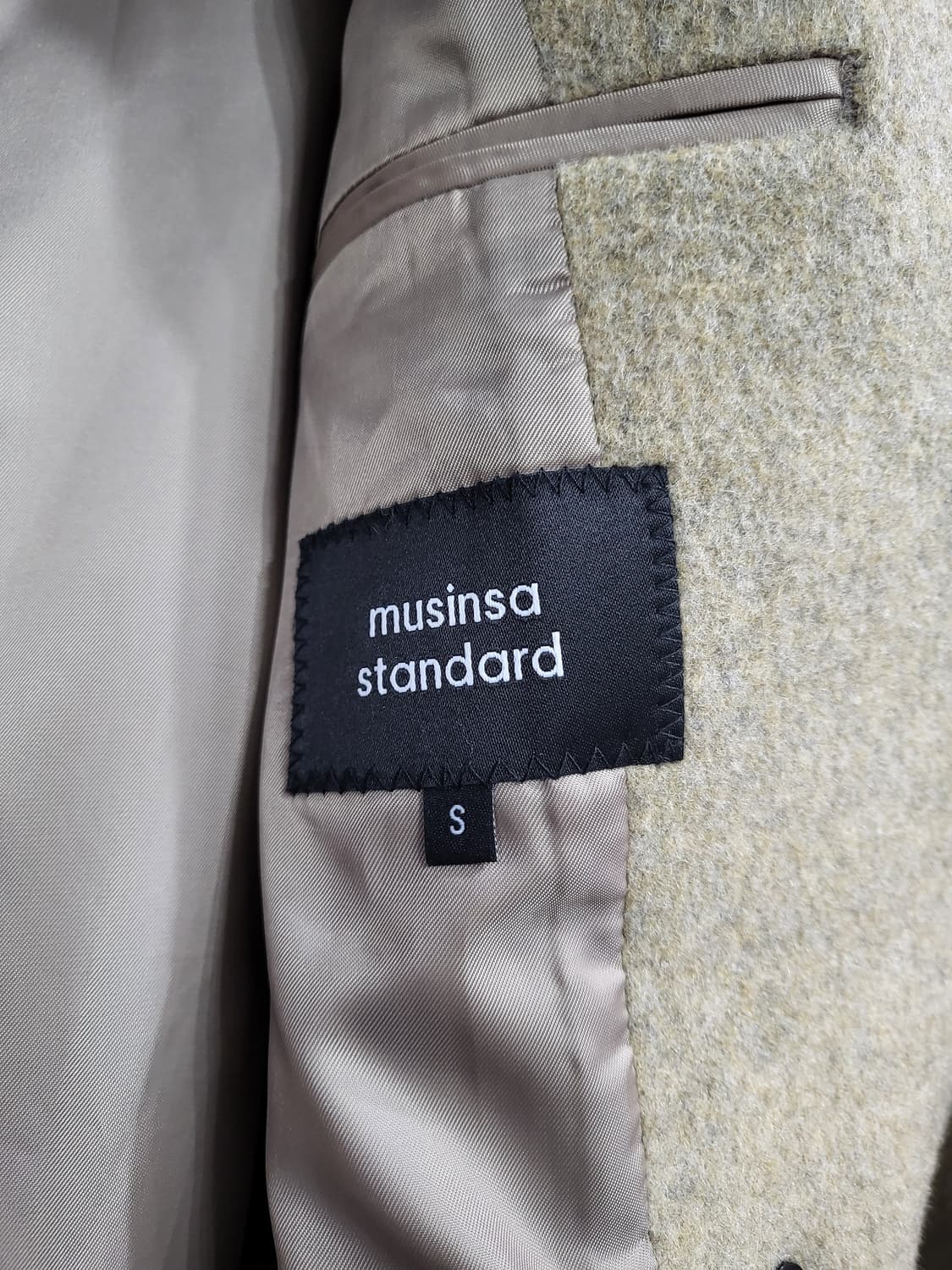 무신사 스탠다드 빅 오버핏 더블자켓(새상품) 상품이미지5