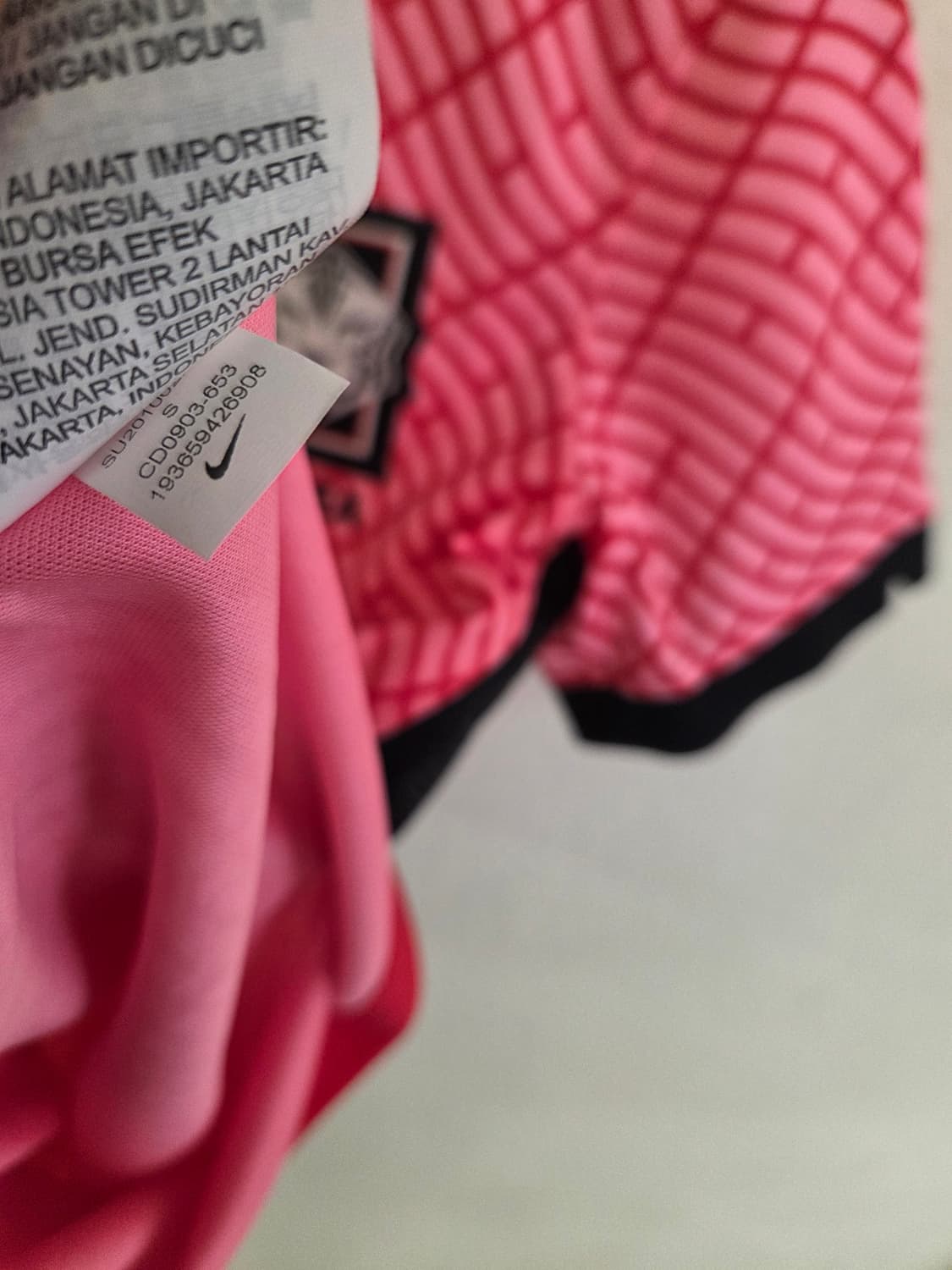 나이키 우먼스  국대 20-22 핑크 유니폼 S 상품이미지5