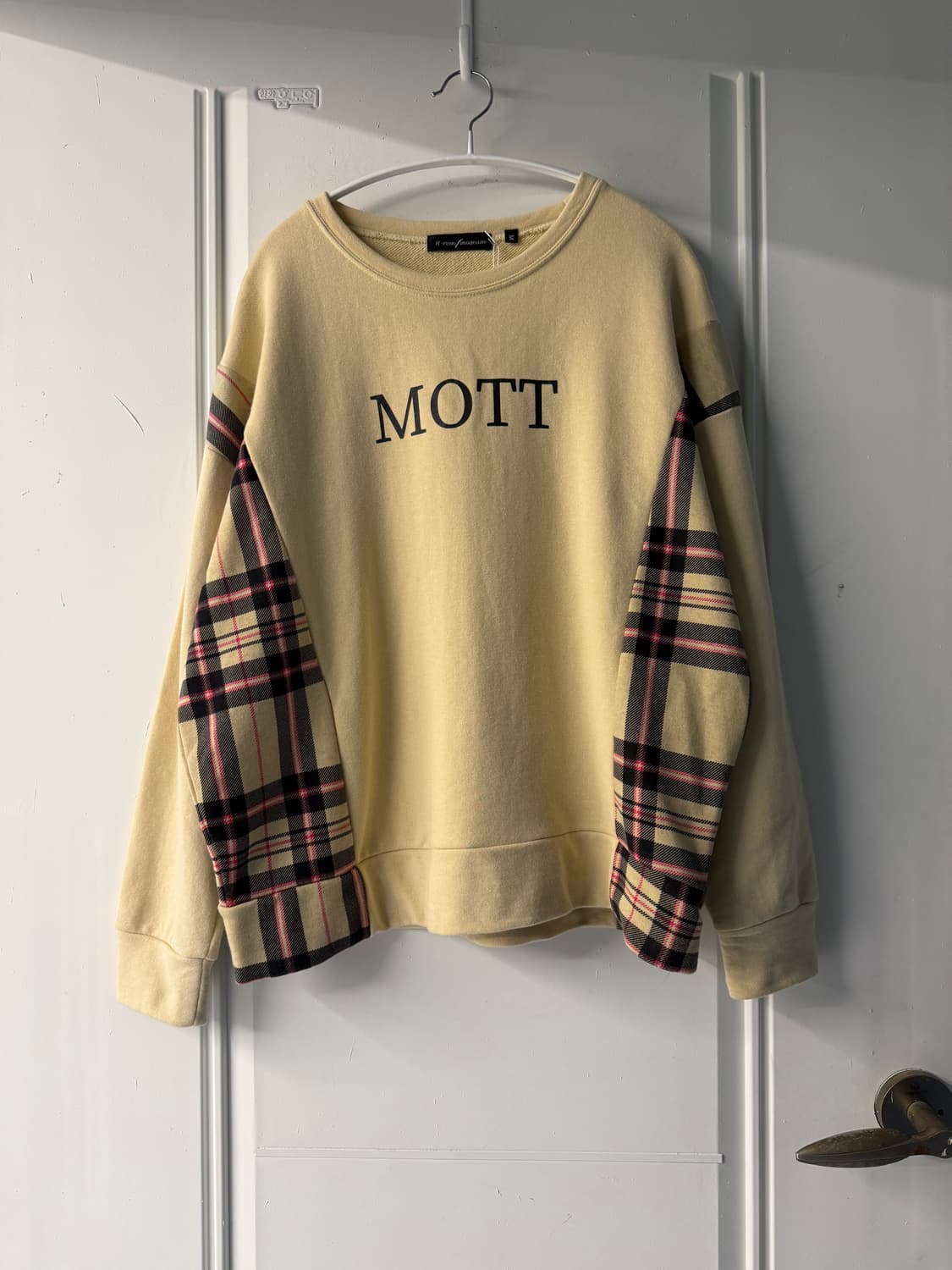 일본빈티지 모리 체크 스웻셔츠 맨투맨 상품이미지4