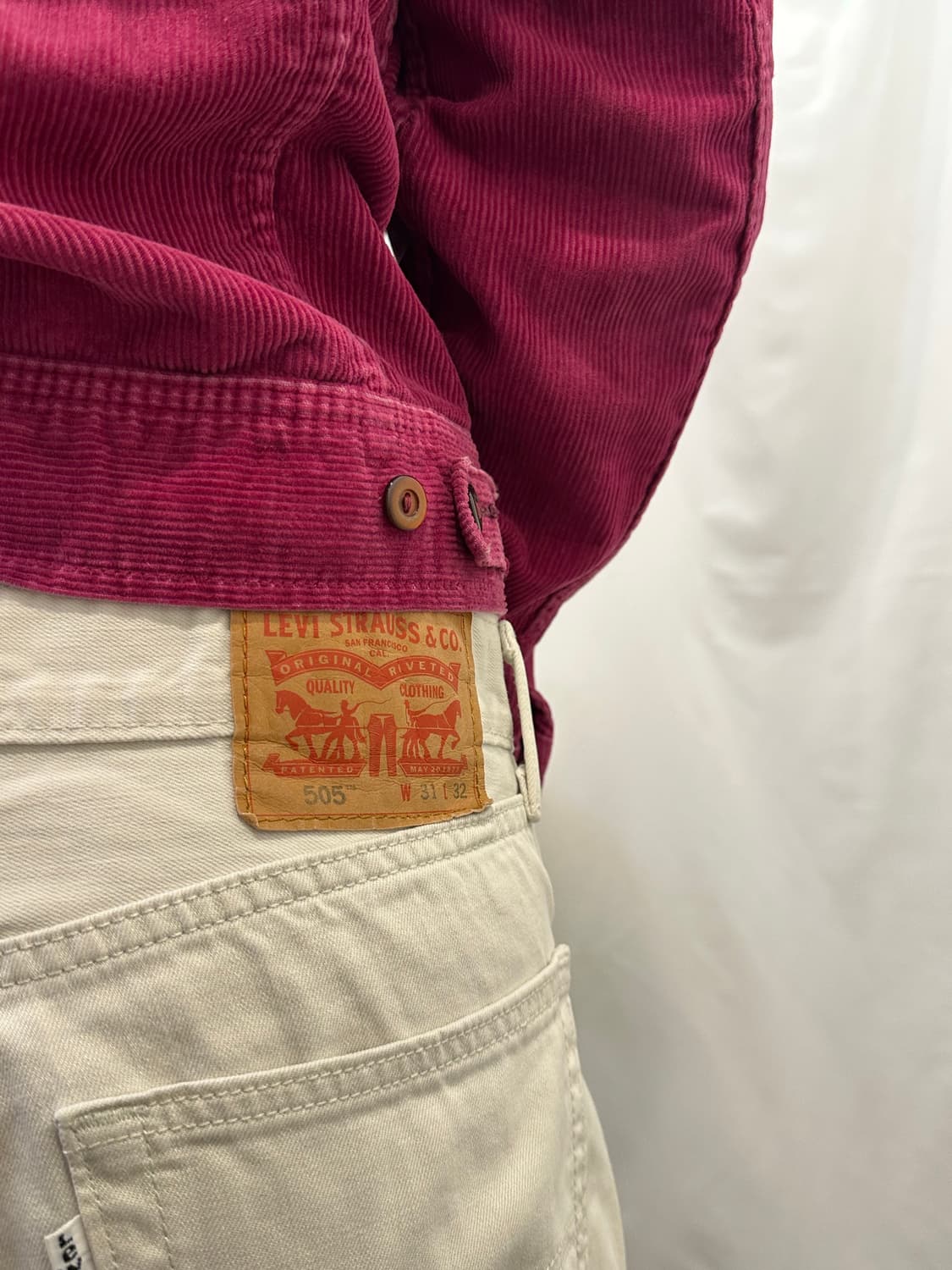 70s LEE corduroy jacket wine color🍷 상품이미지4