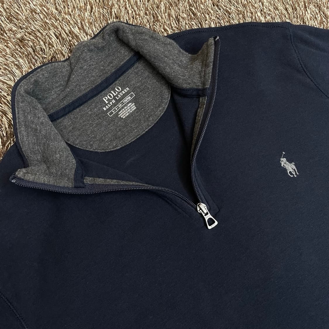 폴로 랄프로렌 Polo Ralph Lauren 네이비 하프집업 맨투맨 S 상품이미지2