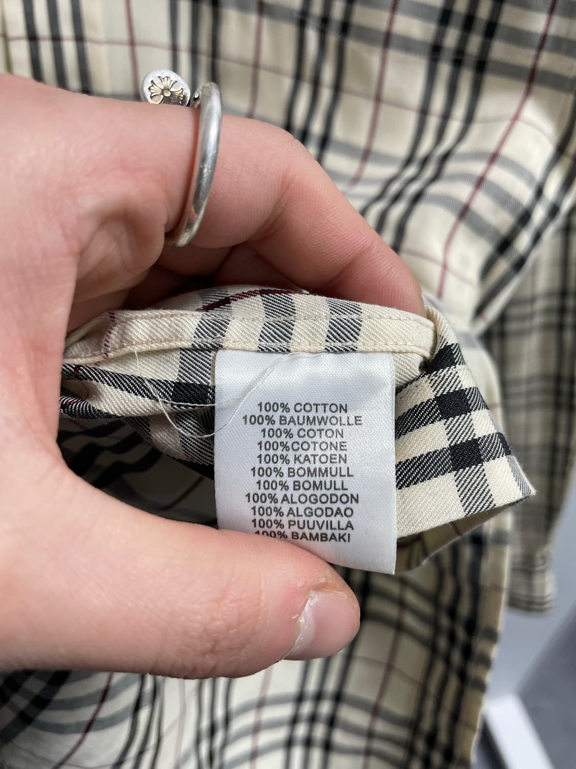 버버리 노바체크 긴팔 셔츠 (on.556)   상품이미지7