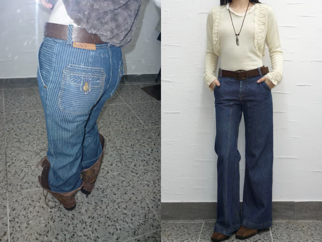 vintage striped denim 상품이미지1