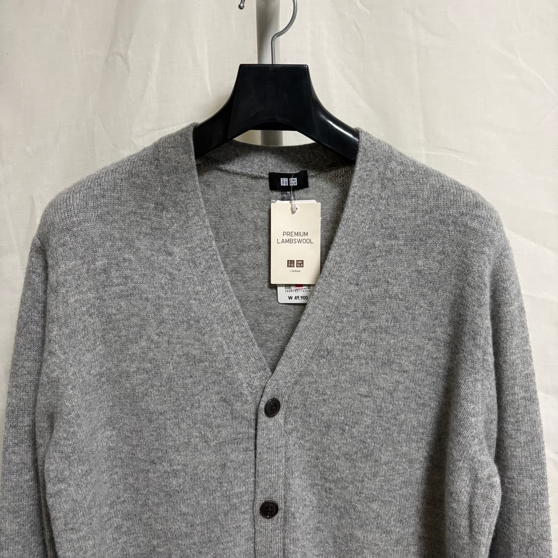 (새제품) 유니클로 램스울 가디건 / 그레이, M 상품이미지2