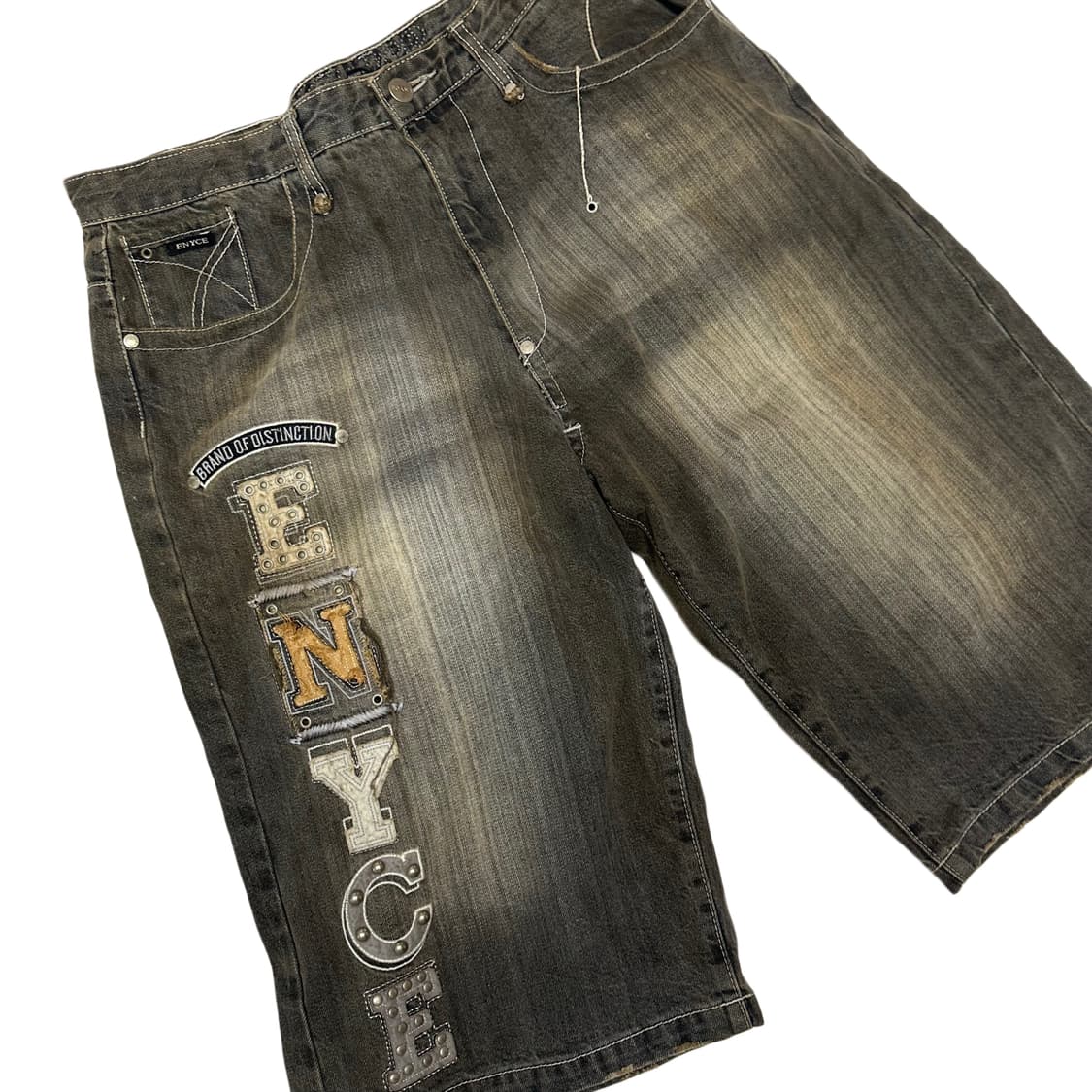 ENYCE 더티워싱하프데님진 34 상품이미지2