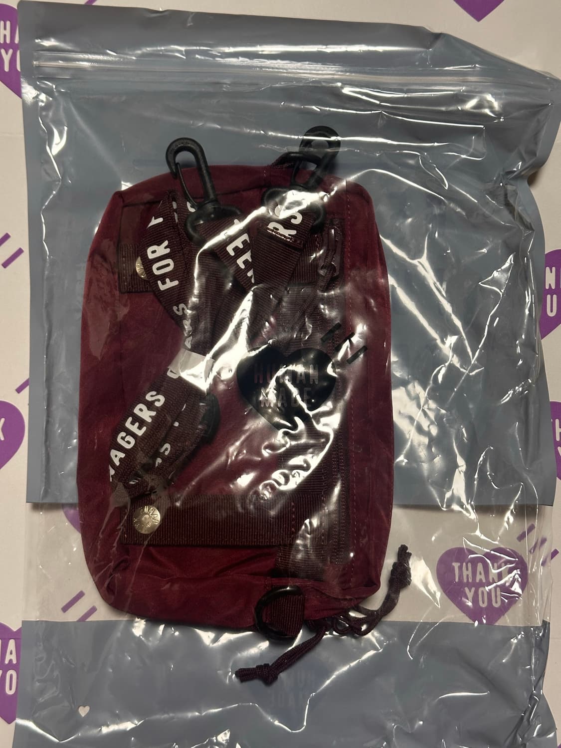 휴먼메이드 휴메 밀리터리 파우치 백 레드 상품이미지3