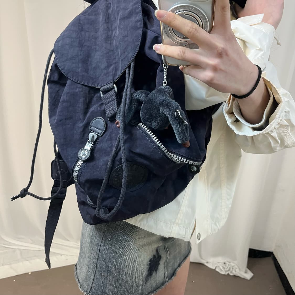 Kipling navy backpack 상품이미지2
