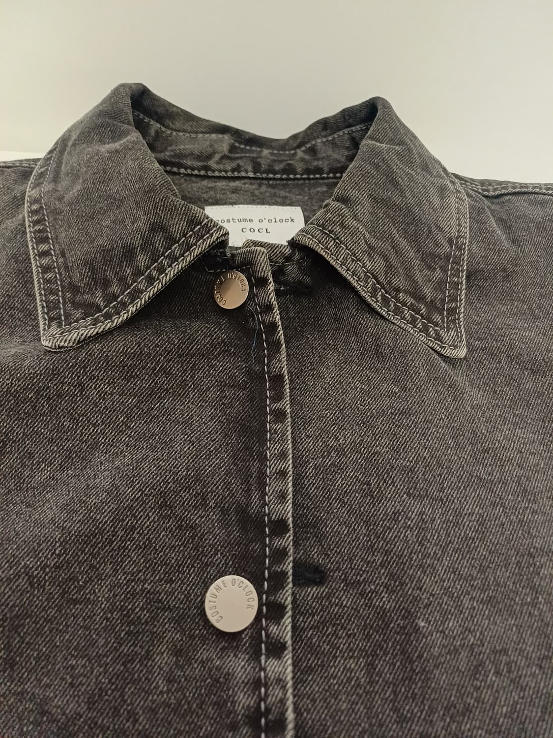 커스텀어클락 남성 흑청 데님 워크 자켓 (XL) 상품이미지5