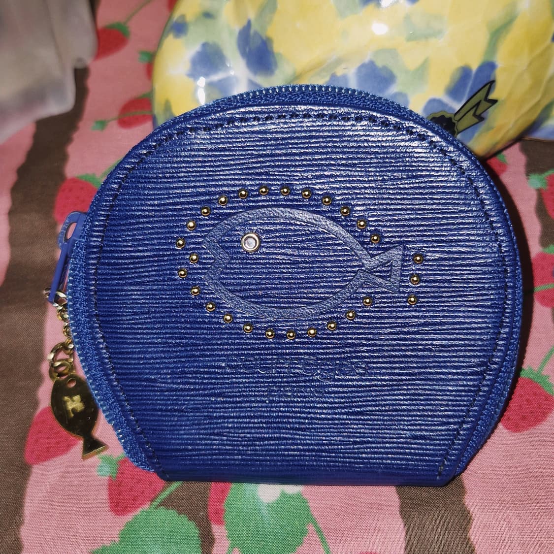 90s 꾸레쥬 레더 생선 스터드 코인 지갑 상품이미지6