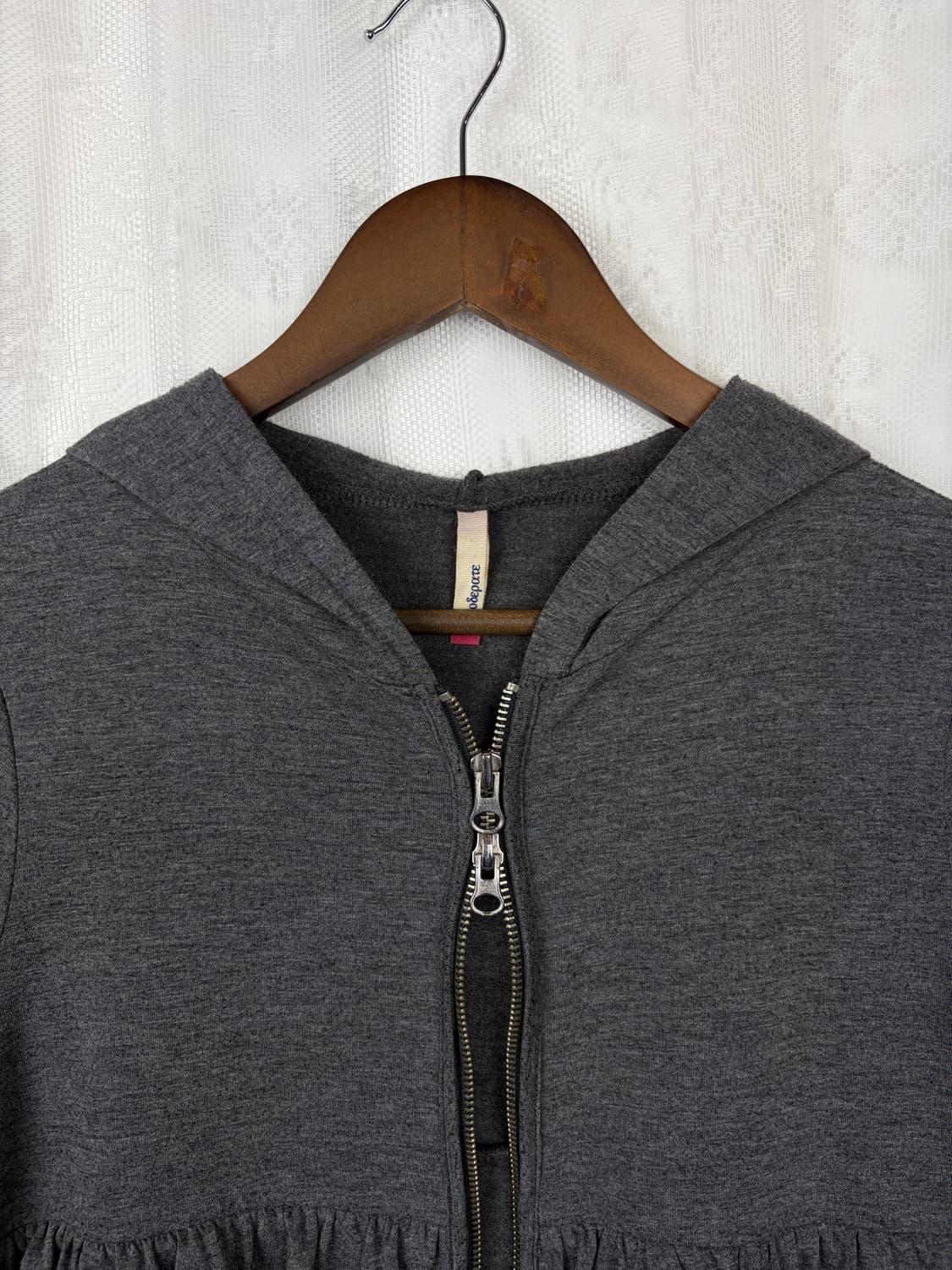 Cancan Tiered Hoodie Zip-Up 상품이미지5