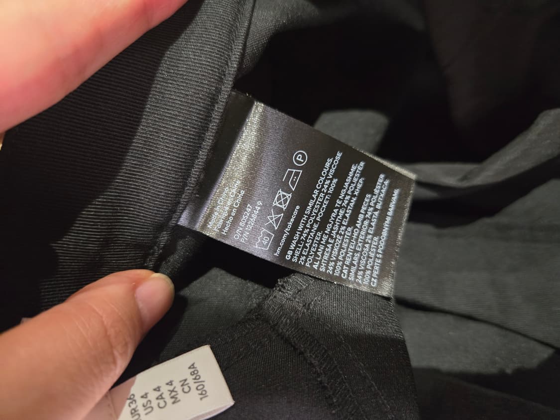 [무료배송]H&M 여성 US 4 하이웨이스트 스판 와이드 카고 팬츠 바지 상품이미지8